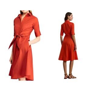 Lauren Ralph Lauren Red Midi Dress